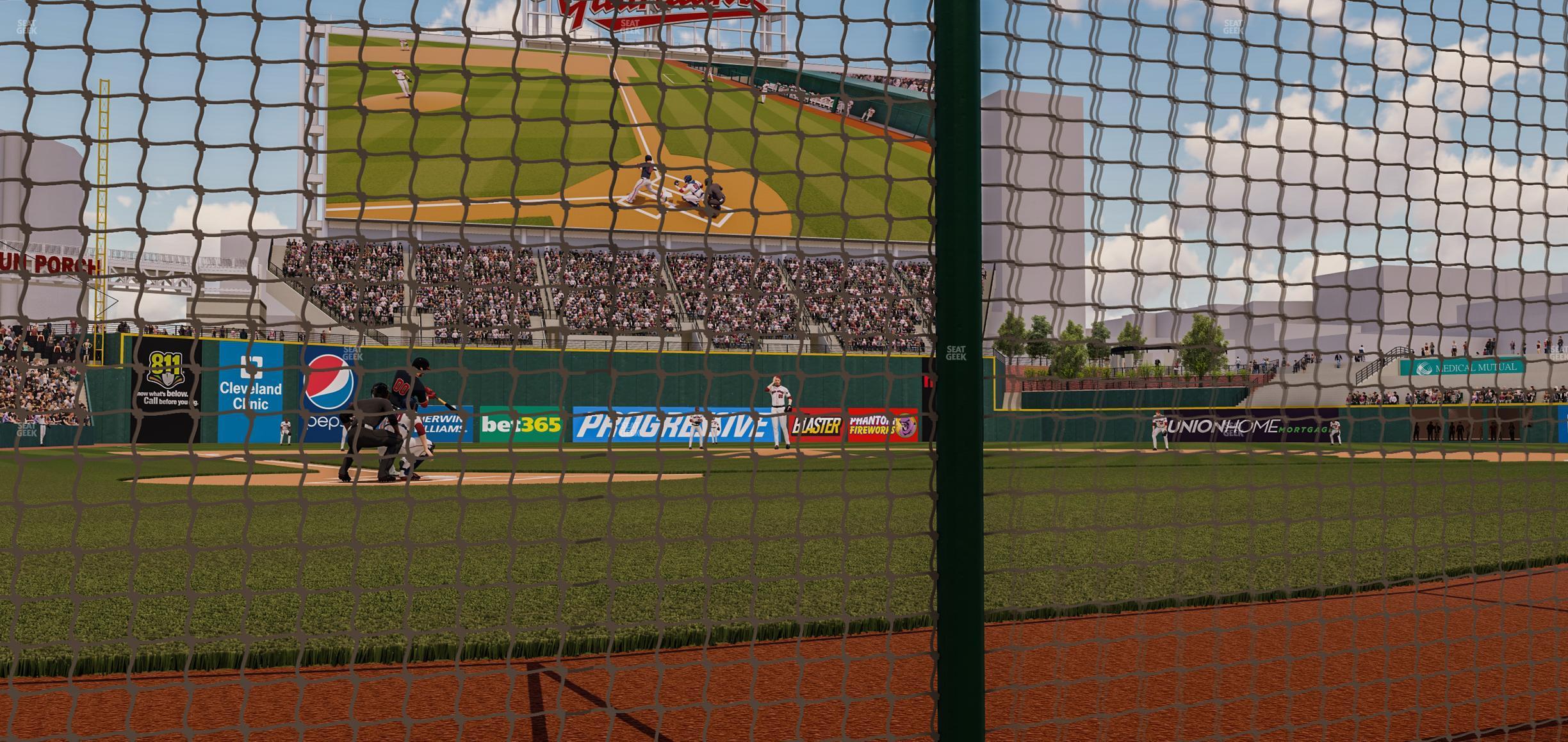 Seating view for Progressive Field Section Dugout Suite 4