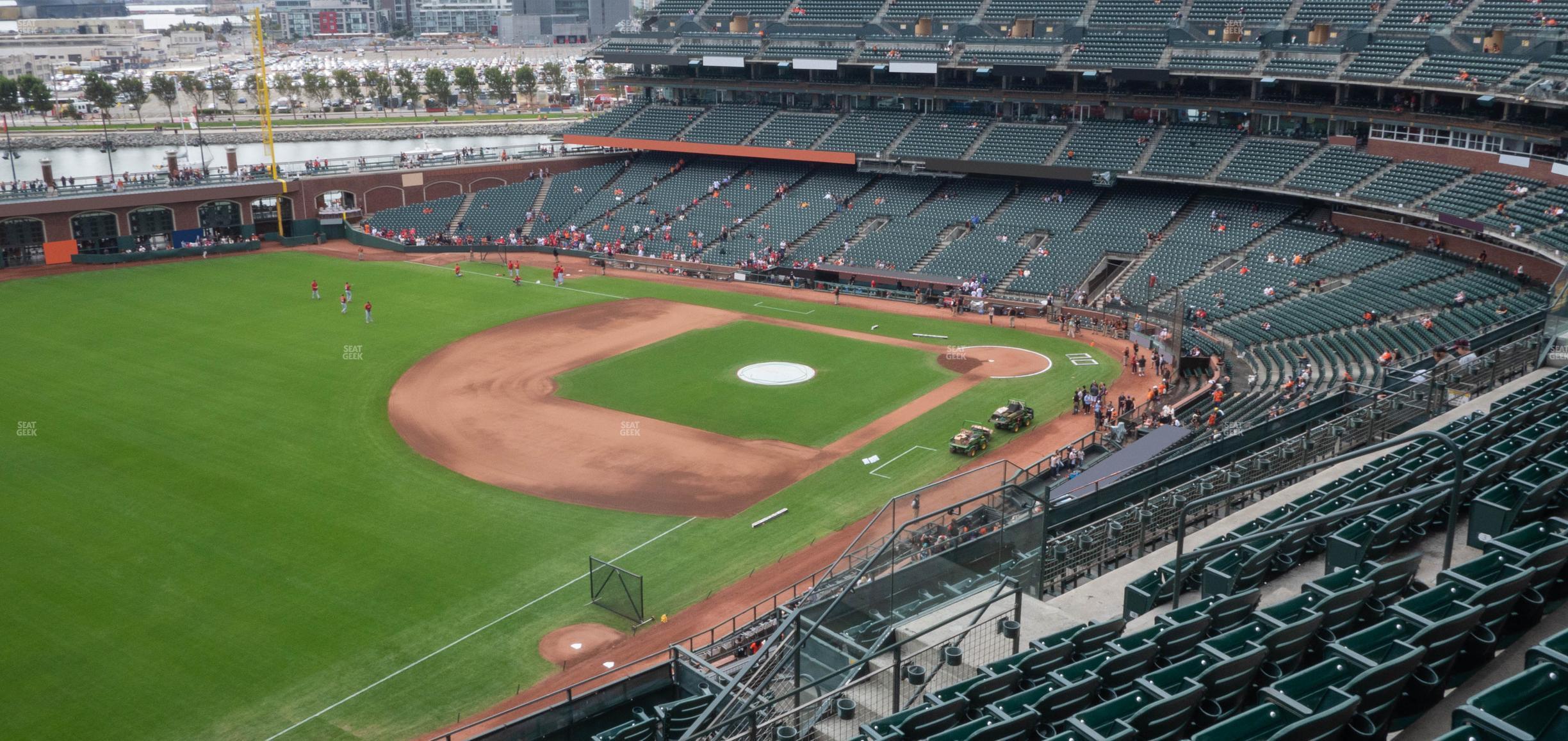 Seating view for Oracle Park Section View Reserved 330