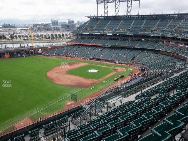 Seating view for Oracle Park Section View Reserved 330