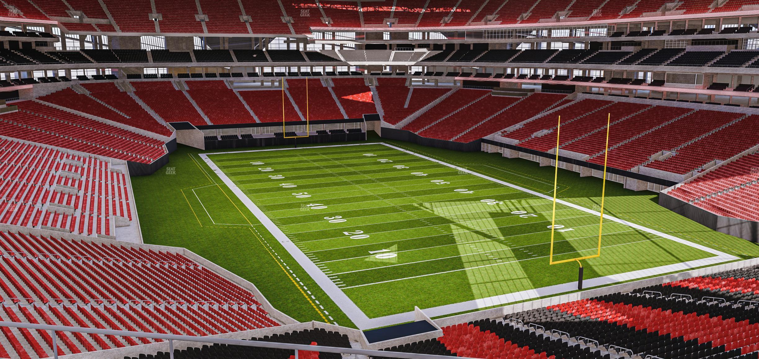 Seating view for Mercedes-Benz Stadium Section 201