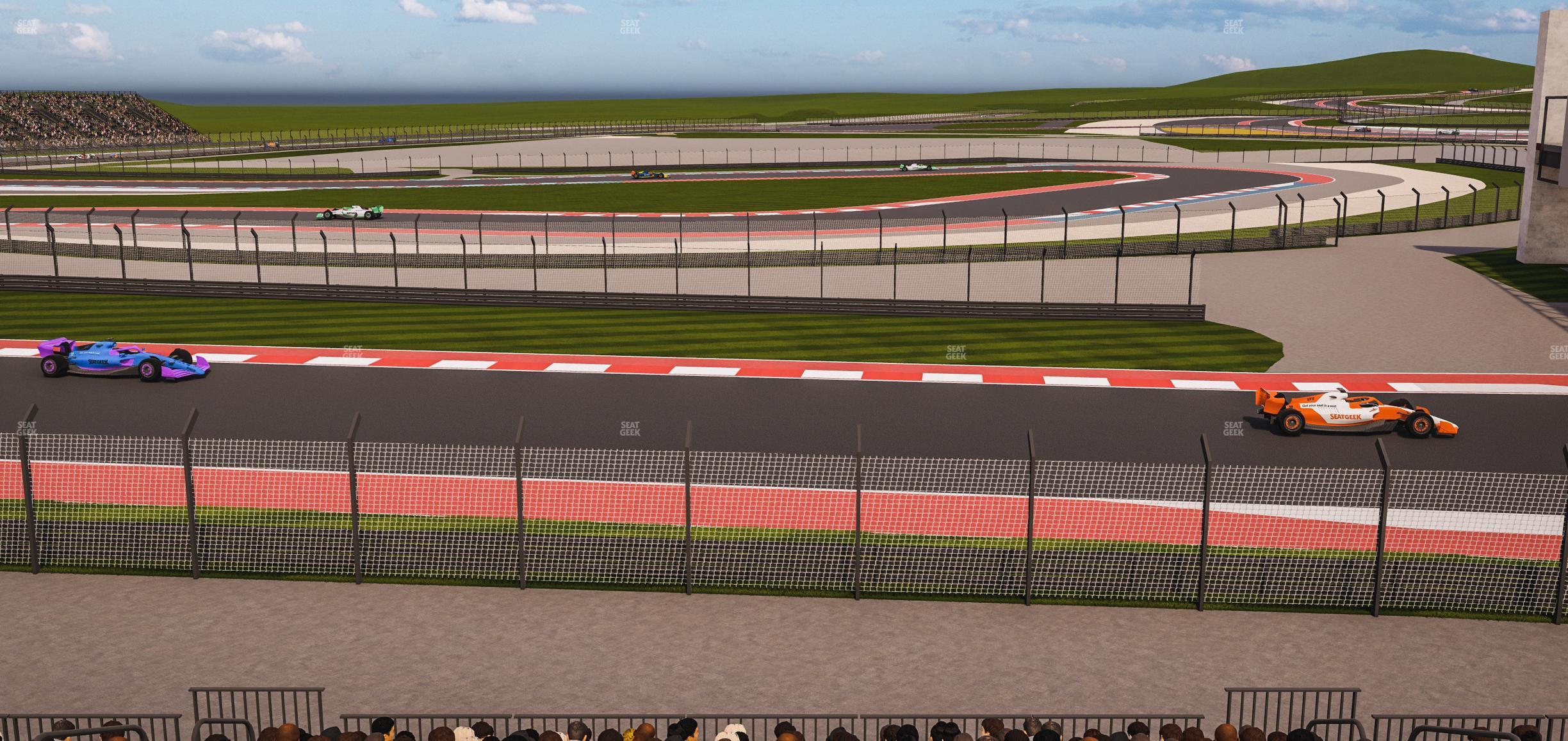 Seating view for Circuit of The Americas Section Turn 15 Grandstand 24