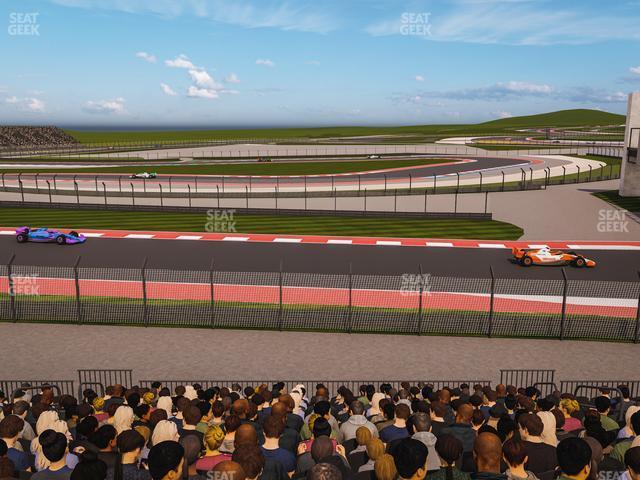 Seating view for Circuit of The Americas Section Turn 15 Grandstand 24