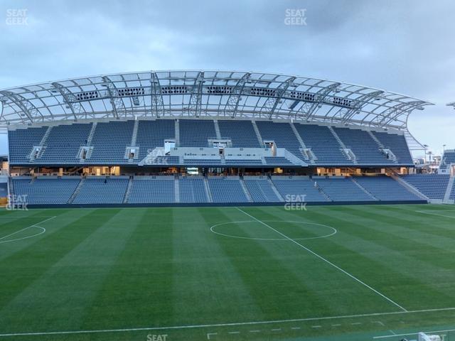 Seating view for BMO Stadium Section Directors Box 9