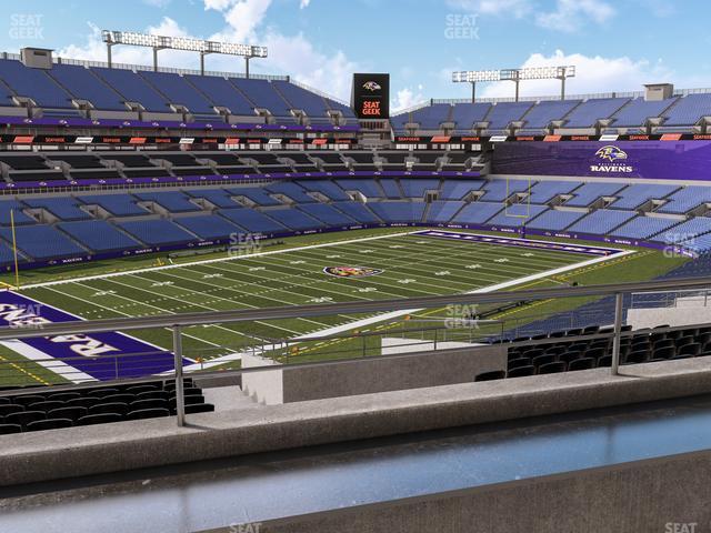 Seating view for M&T Bank Stadium Section Suite 331