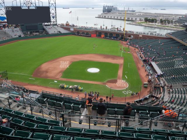 Seating view for Oracle Park Section View Reserved 320