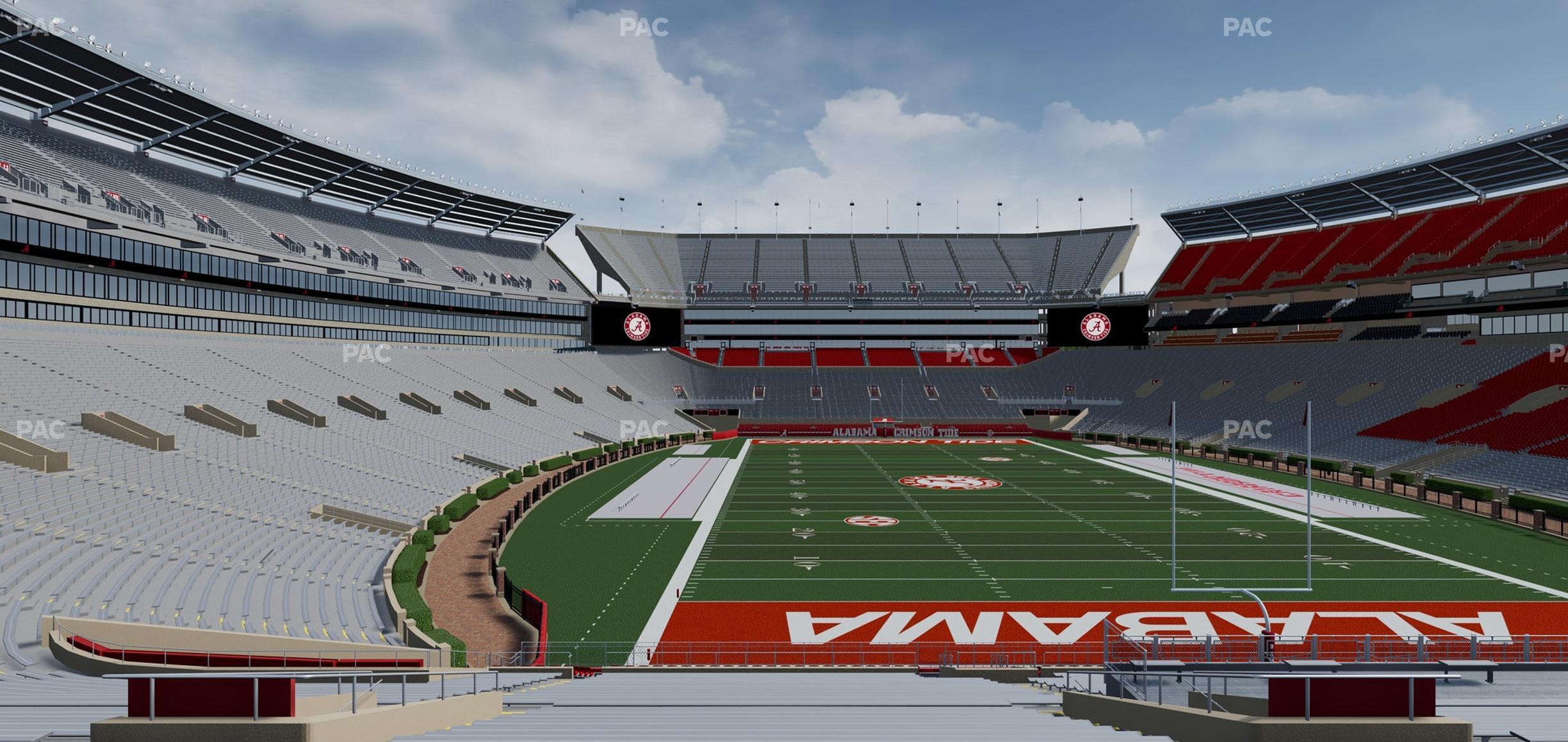 Seating view for Bryant Denny Stadium Section N 6