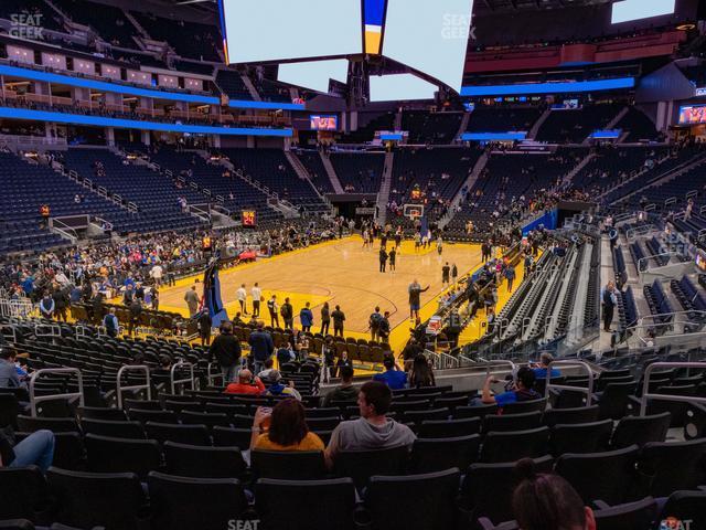 Seating view for Chase Center Section 108