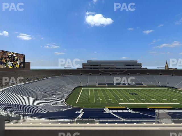 Seating view for Notre Dame Stadium Section Corbett Club 713