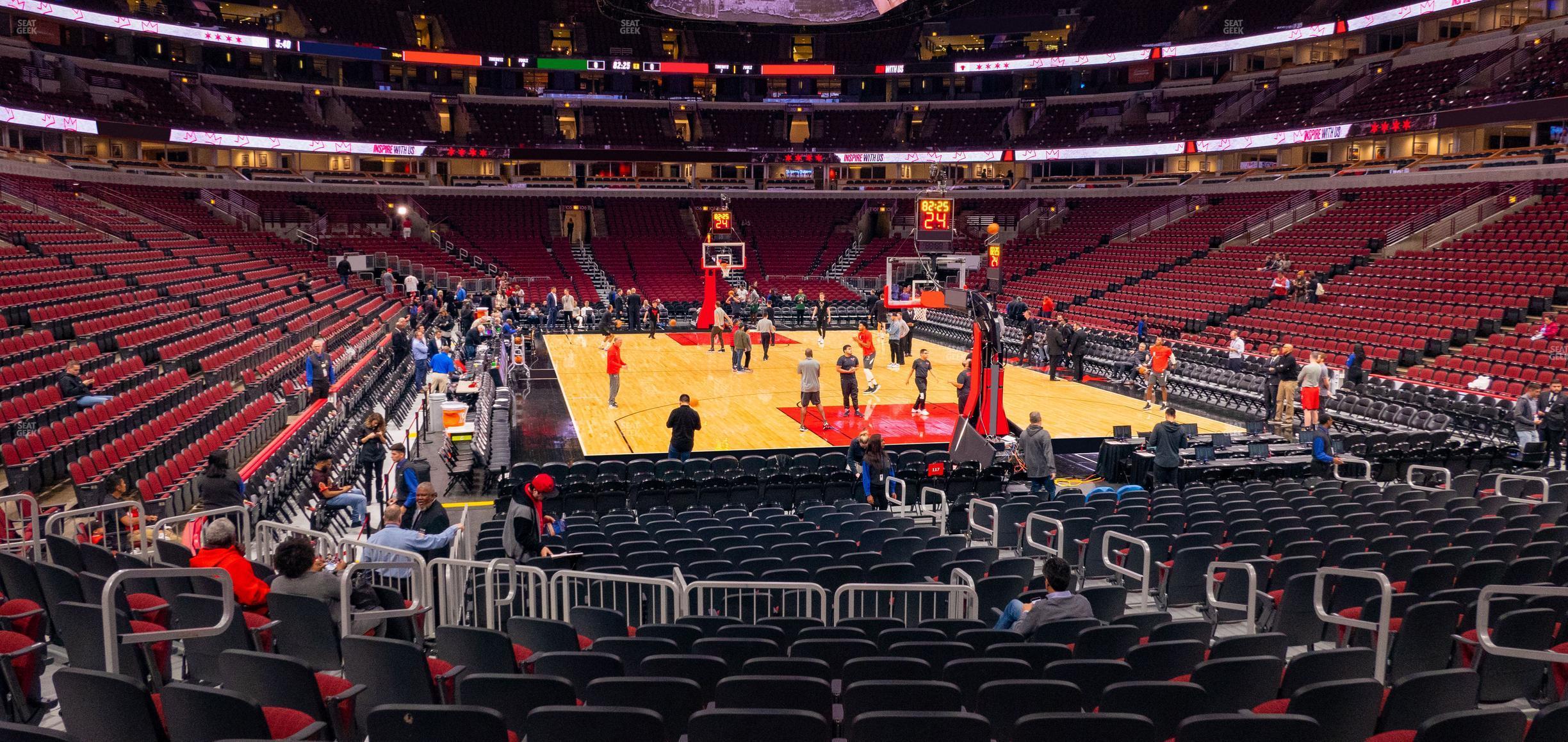 Seating view for United Center Section 118