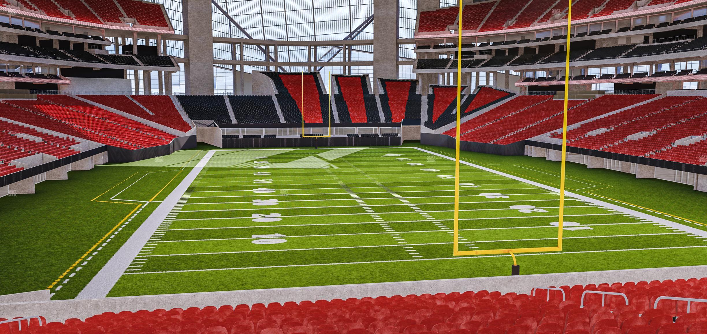 Seating view for Mercedes-Benz Stadium Section 120