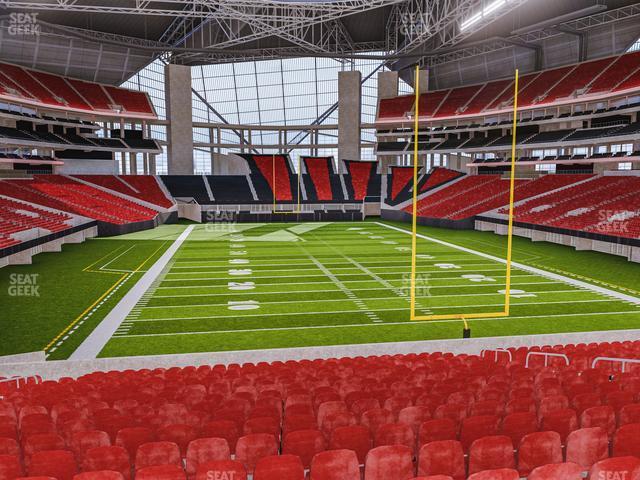 Seating view for Mercedes-Benz Stadium Section 120