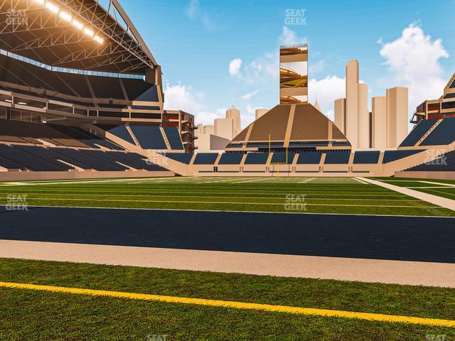 Seating view for Lumen Field Section Field 120