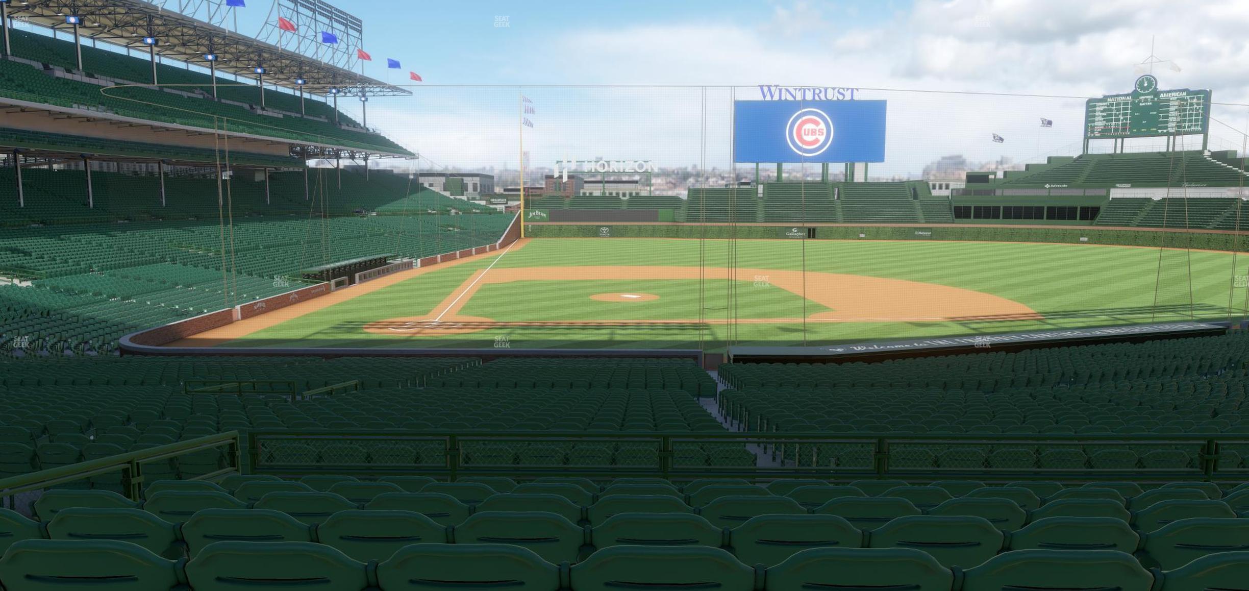 Seating view for Wrigley Field Section 222