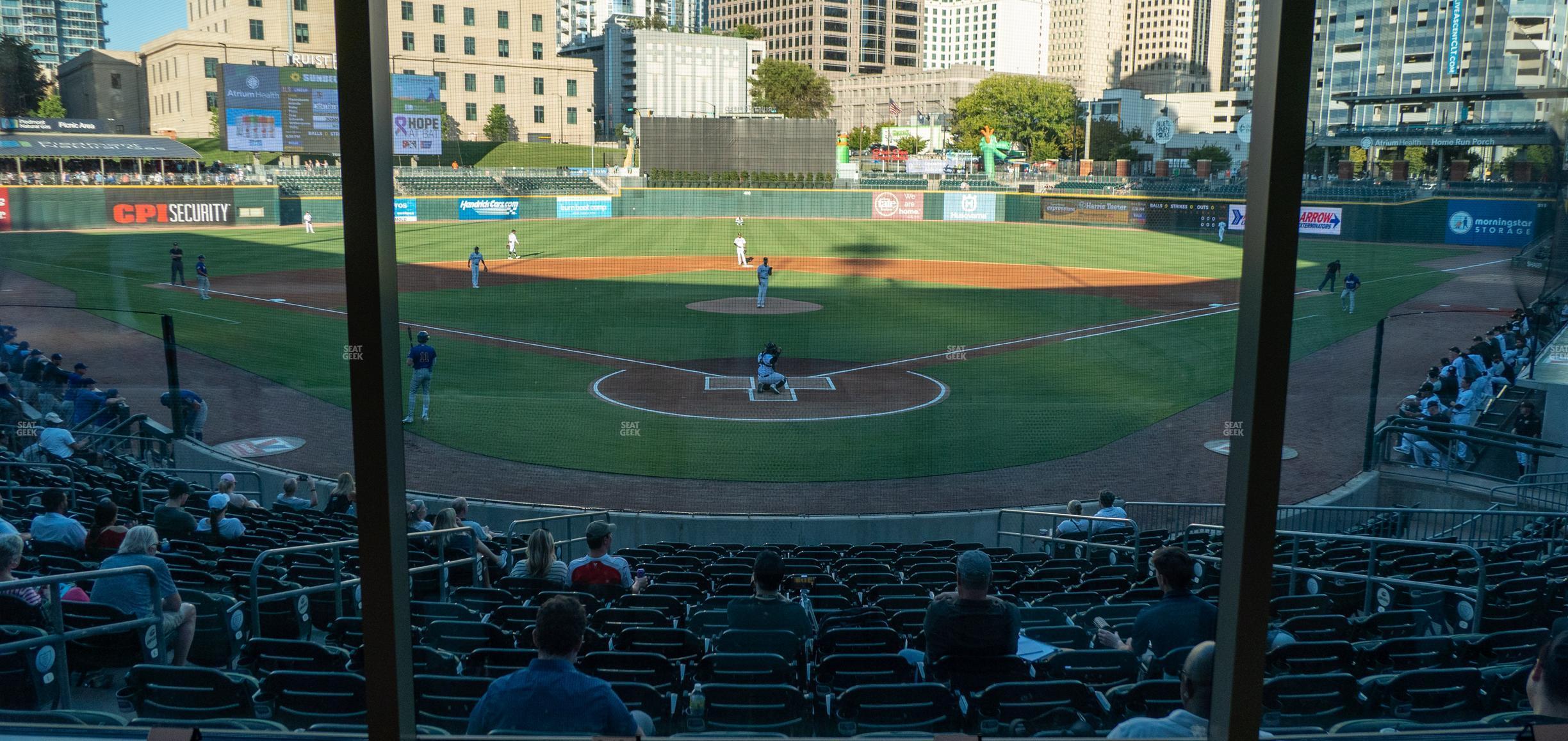 Seating view for Truist Field Section Royal