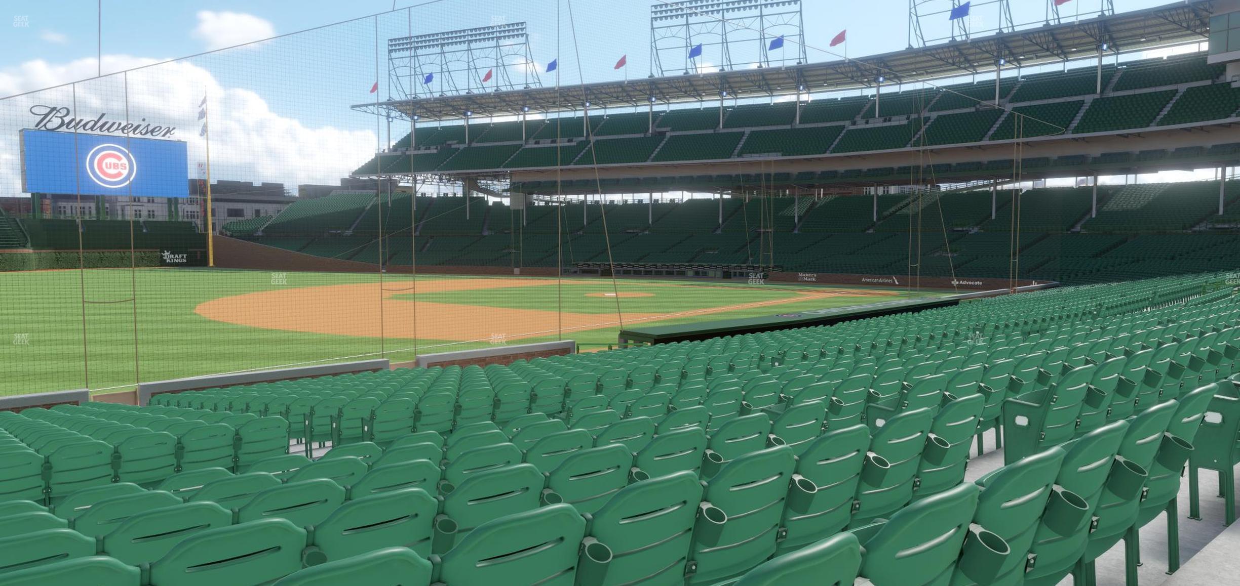 Seating view for Wrigley Field Section 107