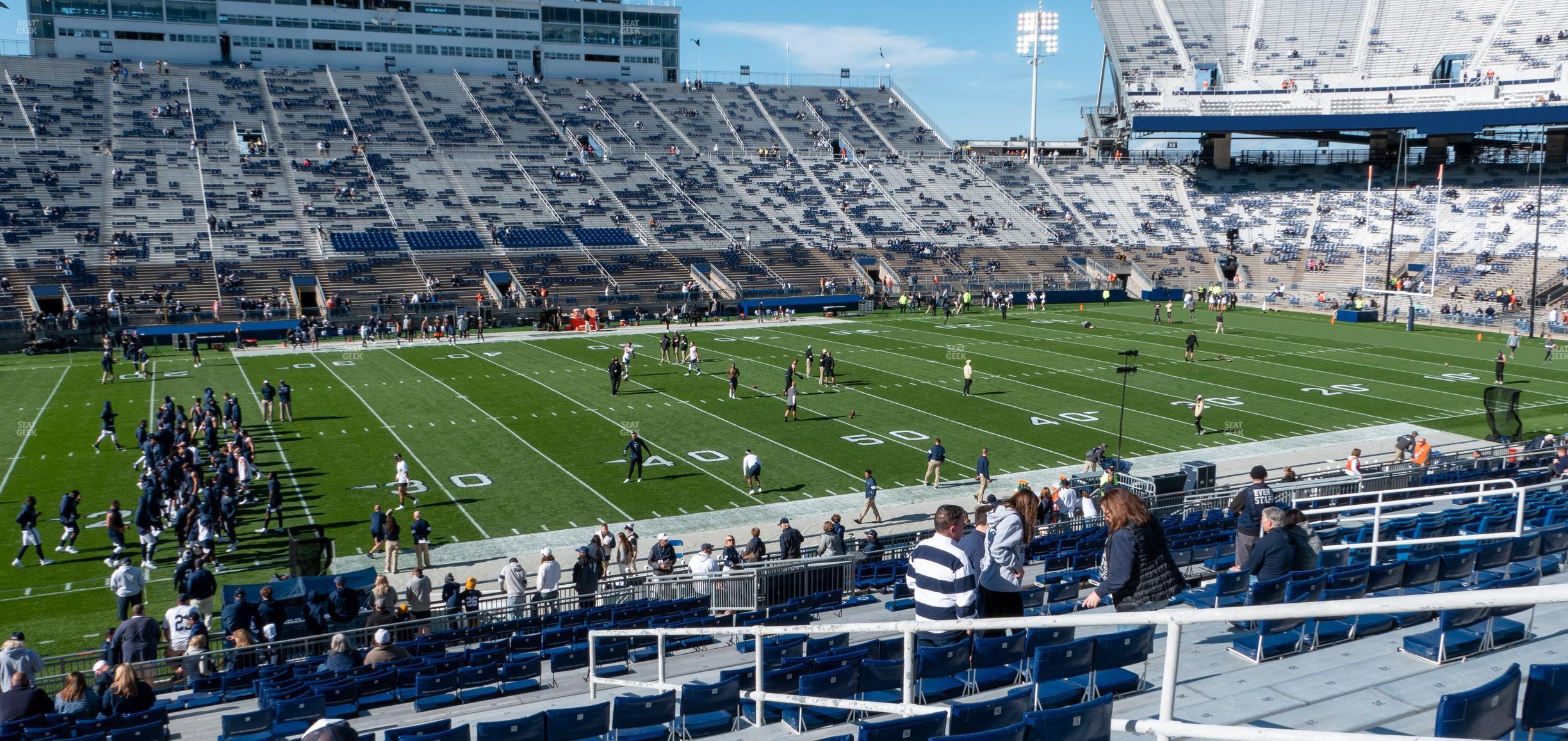 Seating view for Beaver Stadium Section East D