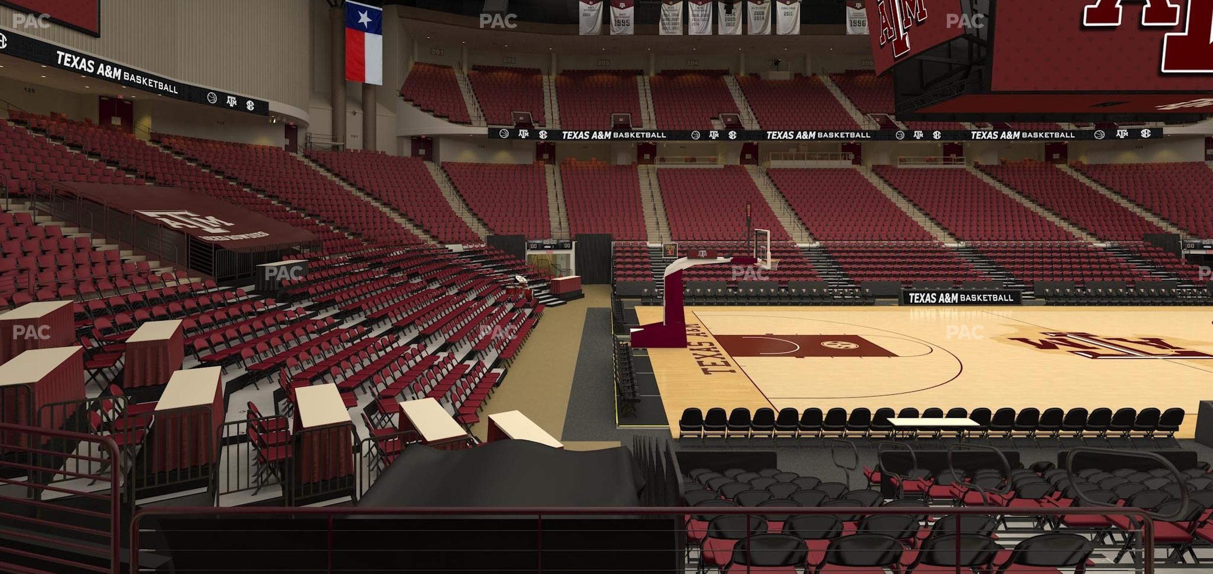 Seating view for Reed Arena Section 123