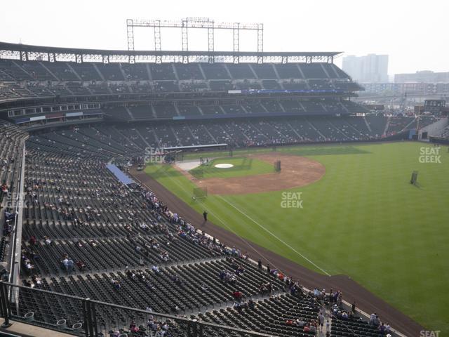 Seating view for Coors Field Section Lower 312