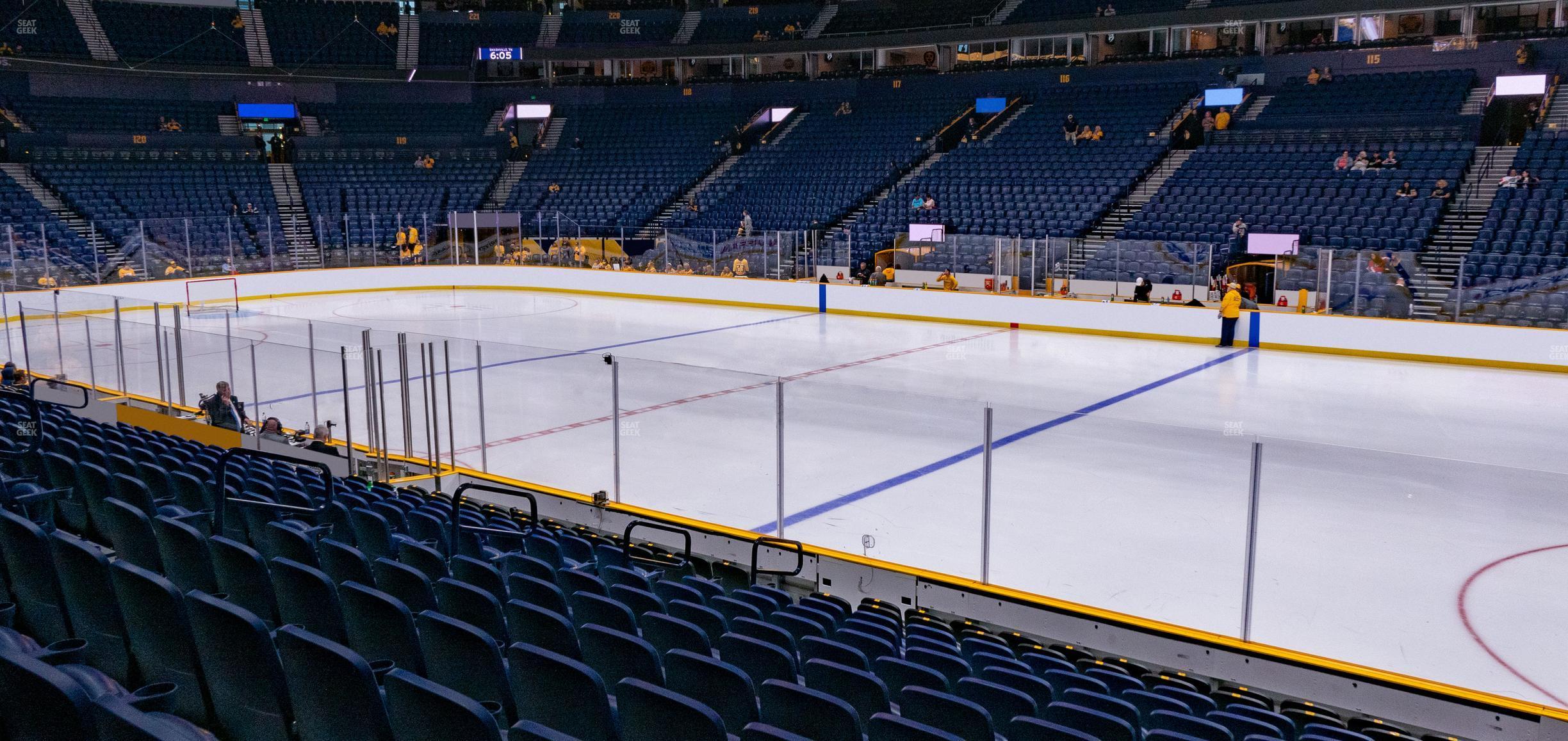 Seating view for Bridgestone Arena Section 107