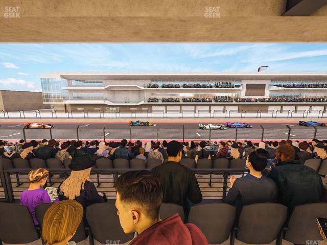 Seating view for Circuit of The Americas Section Main Grandstand Mezzanine 4 B