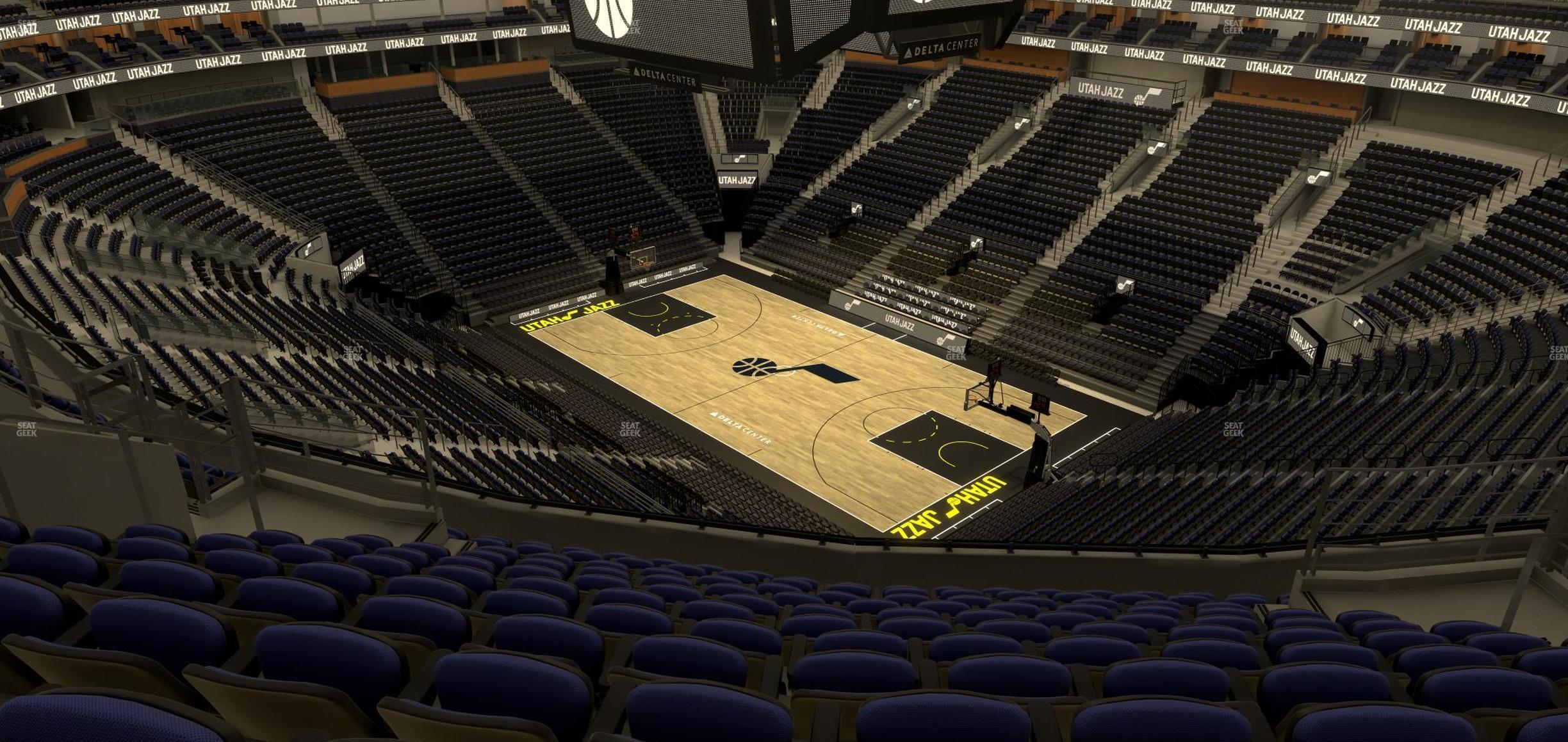 Seating view for Delta Center Section 127