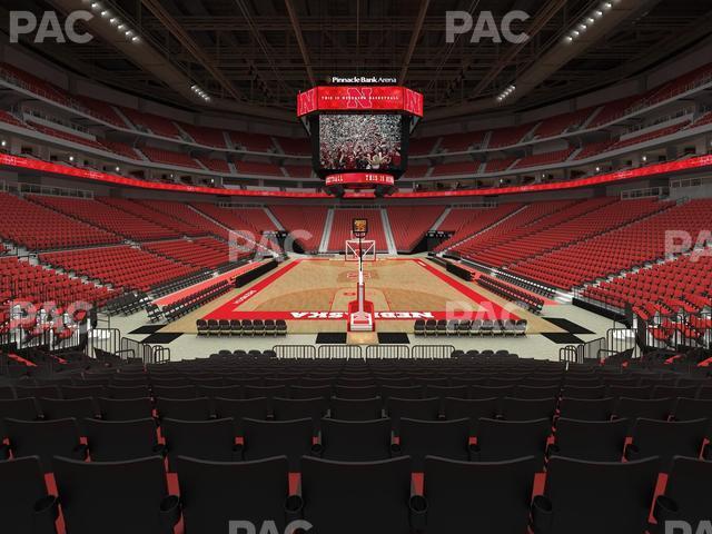 Seating view for Pinnacle Bank Arena Section 101