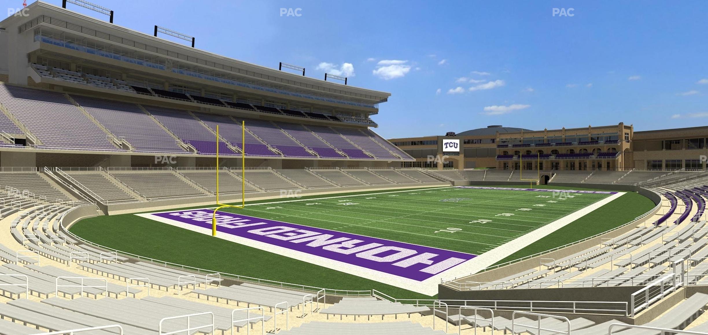 Seating view for Amon G. Carter Stadium Section 111