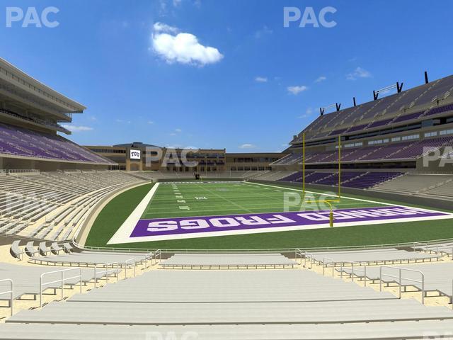 Seating view for Amon G. Carter Stadium Section 117