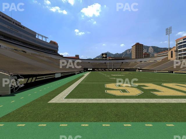 Seating view for Folsom Field Section Loge Box 140