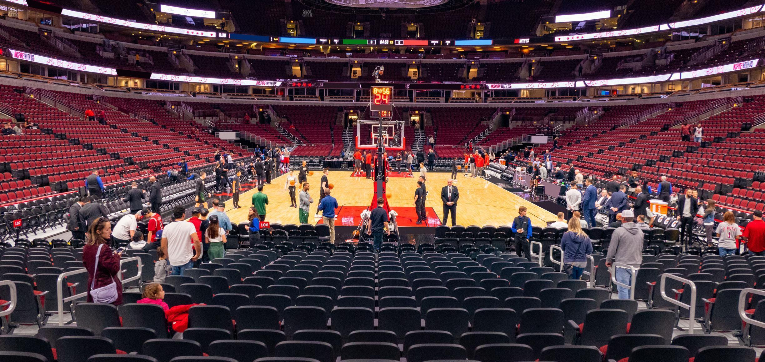 Seating view for United Center Section 106