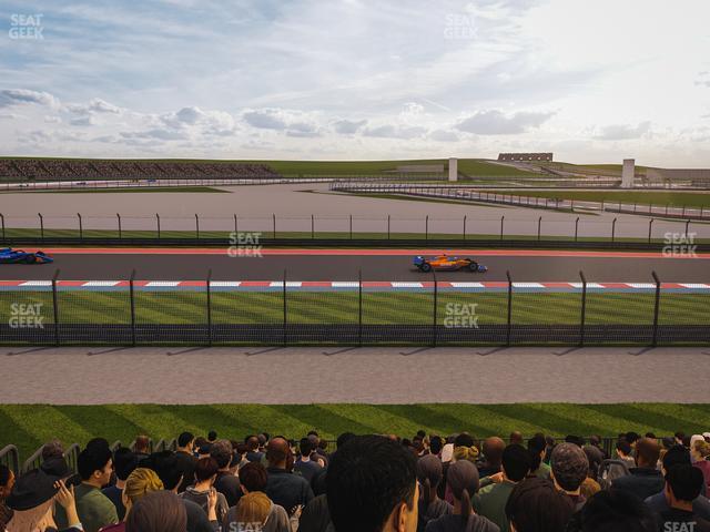 Seating view for Circuit of The Americas Section Turn 12 Bleachers 1