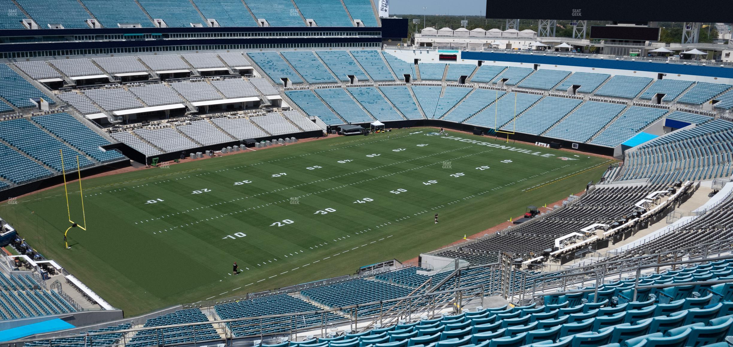 Seating view for EverBank Stadium Section 443