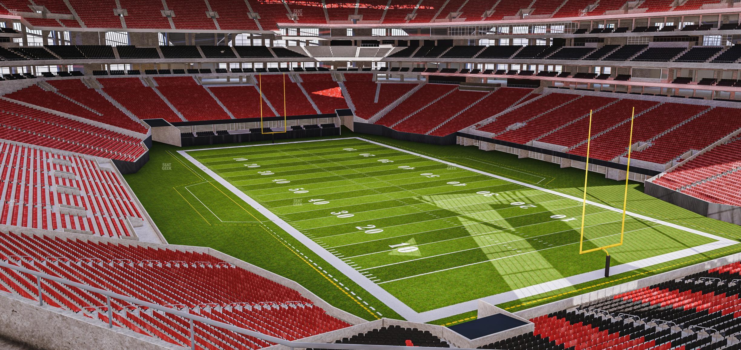 Seating view for Mercedes-Benz Stadium Section 202