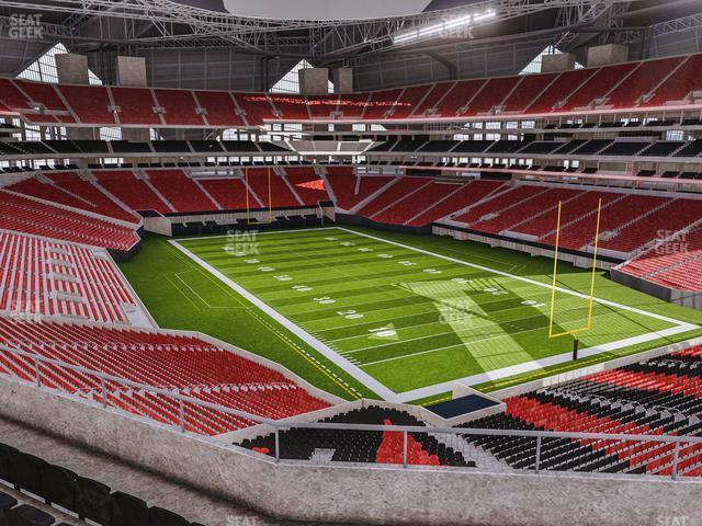 Seating view for Mercedes-Benz Stadium Section 202