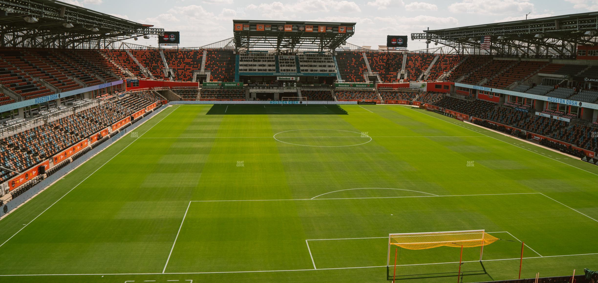 Seating view for Shell Energy Stadium Section Hustletown Supporters