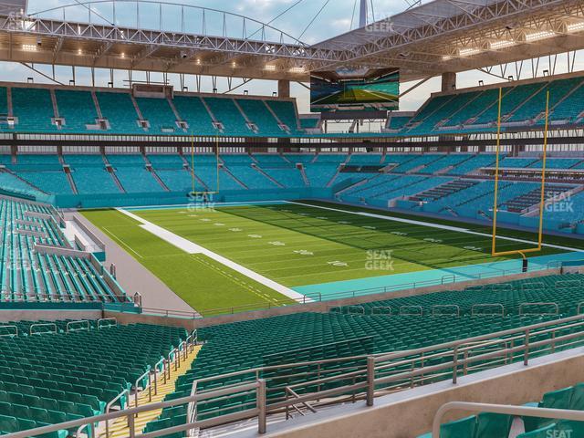 Seating view for Hard Rock Stadium Section 208