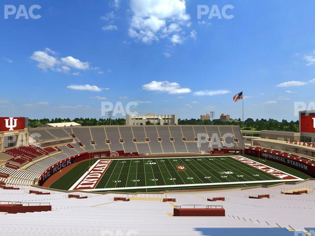 Seating view for Memorial Stadium - Indiana Section 108