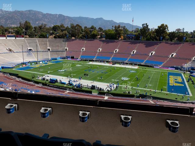 Seating view for Rose Bowl Stadium Section Club 105