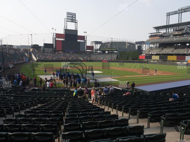 Seating view for Coors Field Section 128