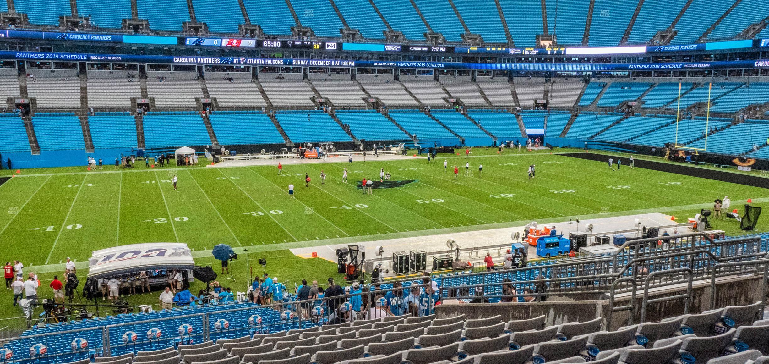 Seating view for Bank of America Stadium Section 318