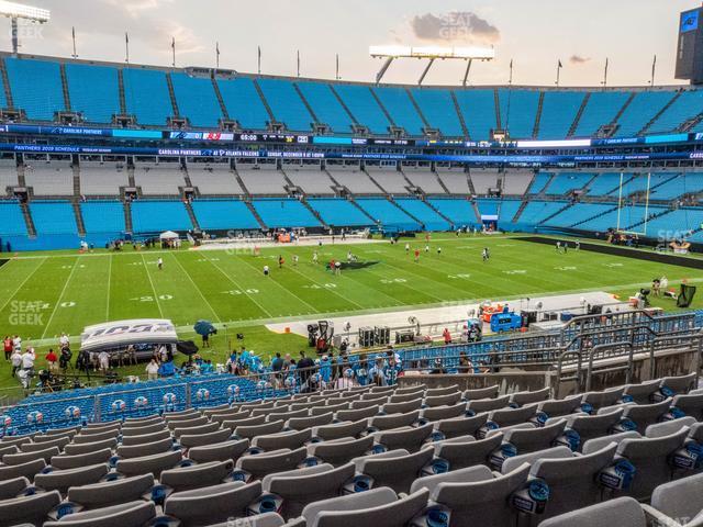 Seating view for Bank of America Stadium Section 318