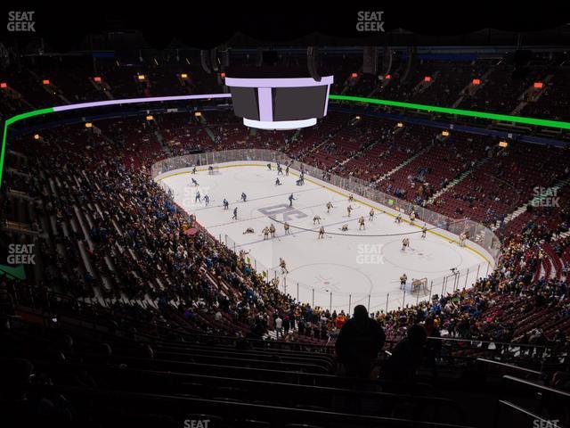 Seating view for Rogers Arena Section 419