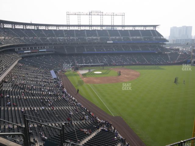 Seating view for Coors Field Section Lower 309