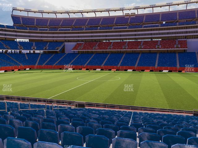 Seating view for Gillette Stadium Section 108