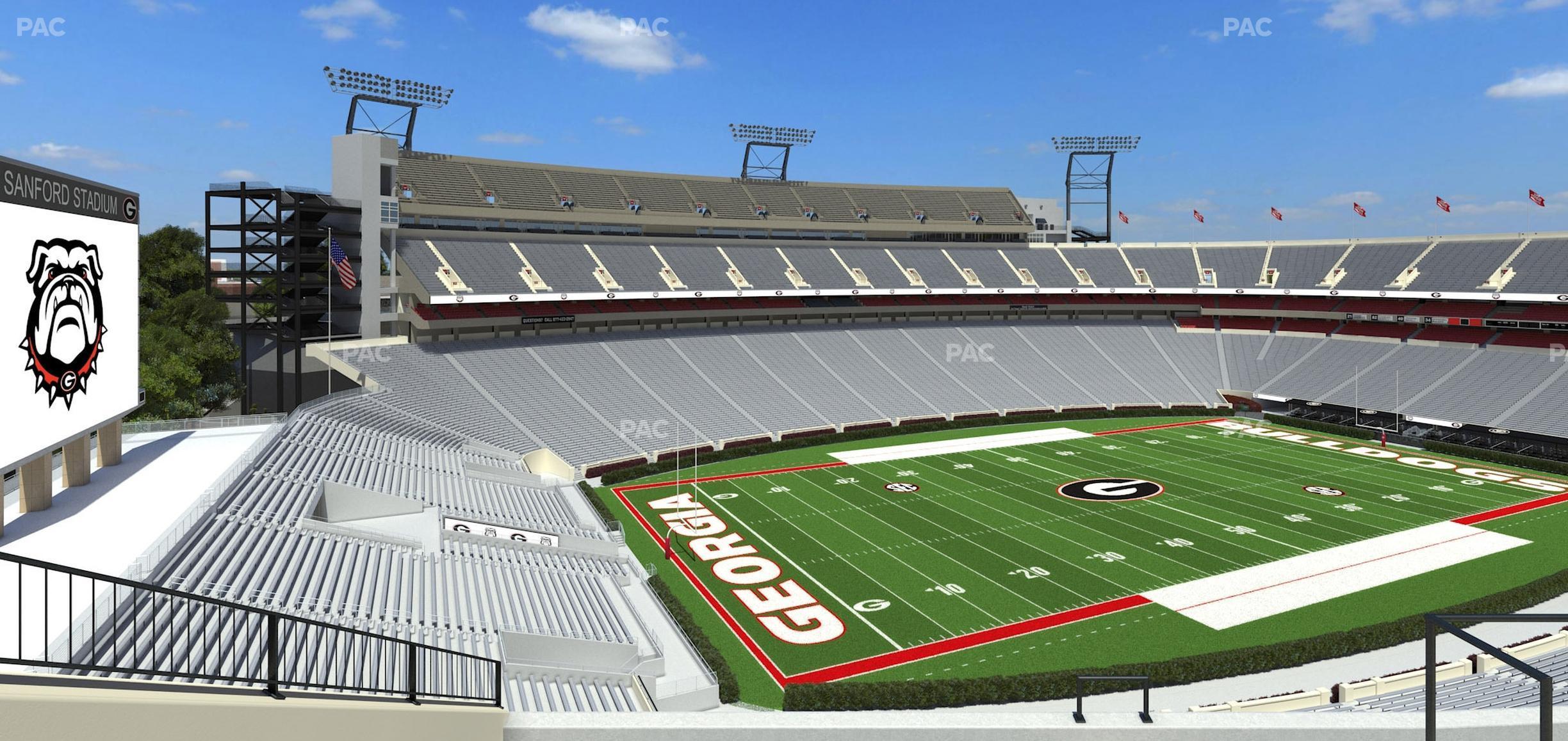 Seating view for Sanford Stadium Section 337