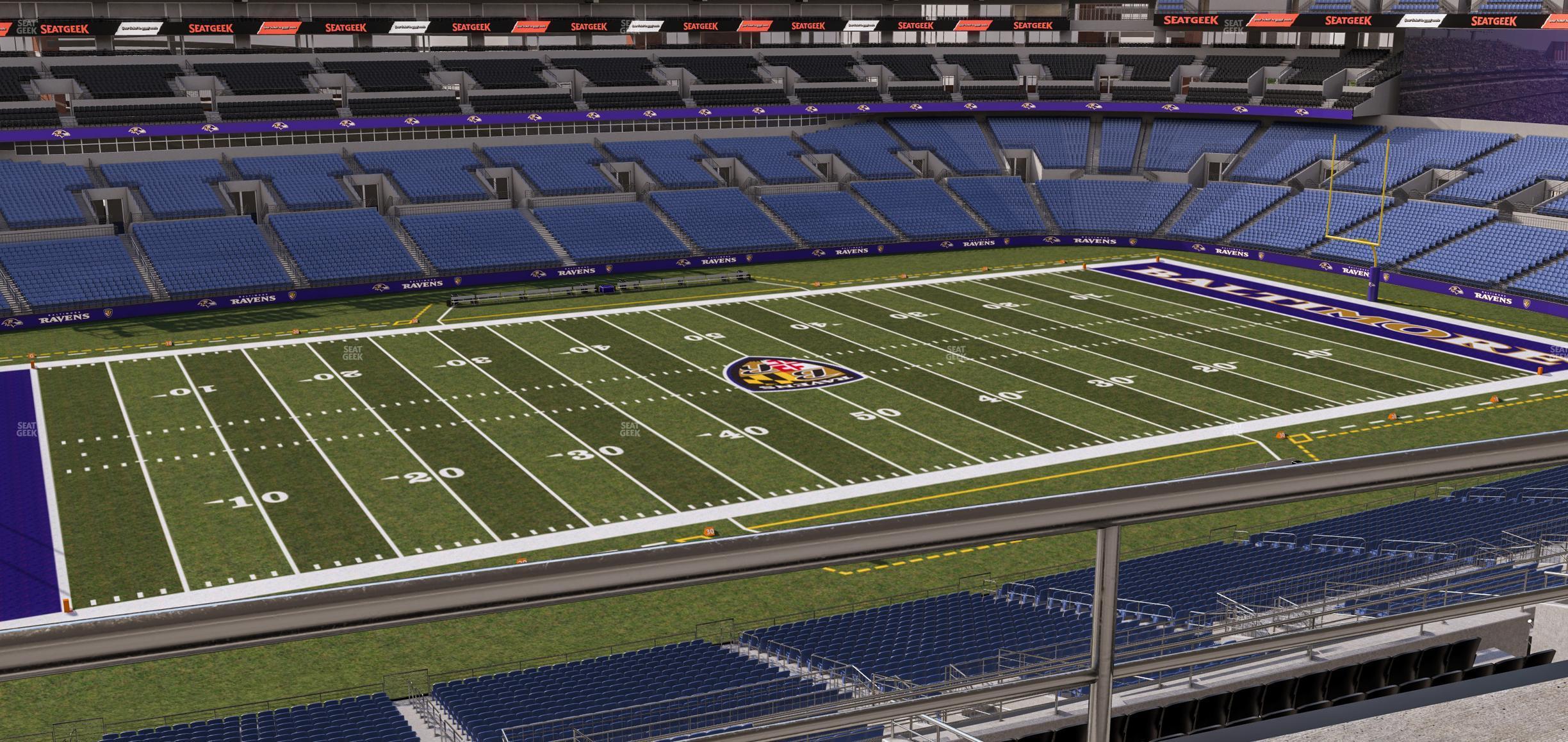 Seating view for M&T Bank Stadium Section Suite 419