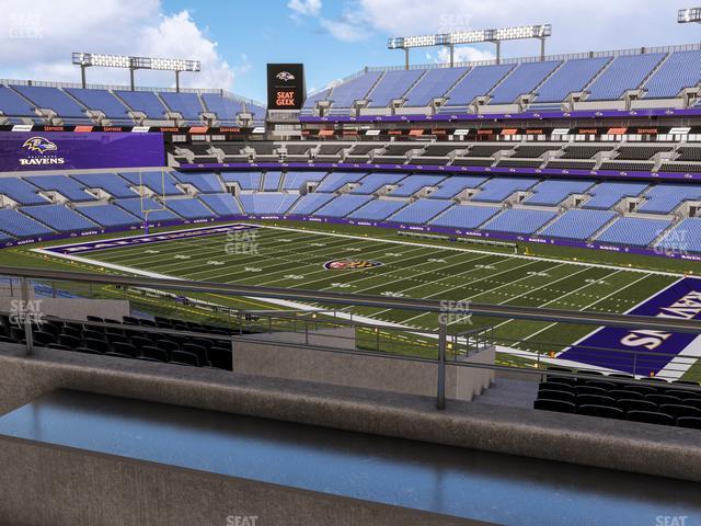 Seating view for M&T Bank Stadium Section Suite 346