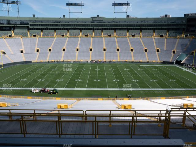 Seating view for Lambeau Field Section 326