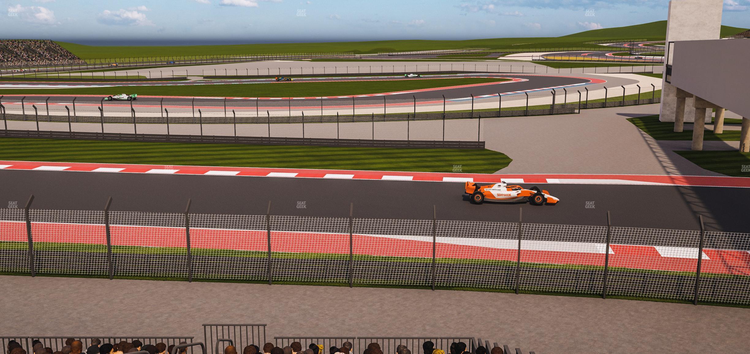 Seating view for Circuit of The Americas Section Turn 15 Grandstand 25