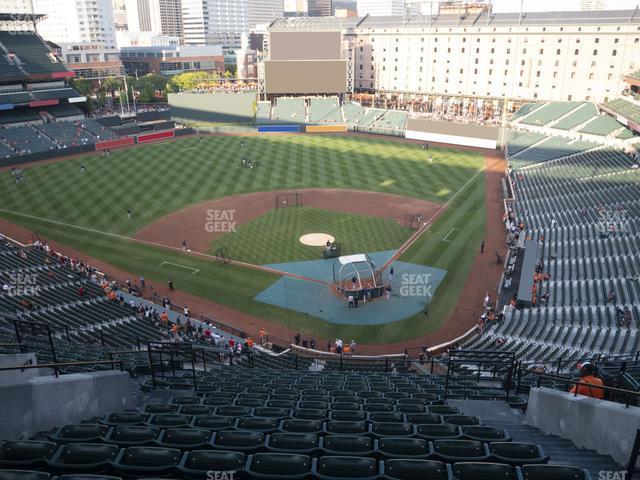 Seating view for Oriole Park at Camden Yards Section 342